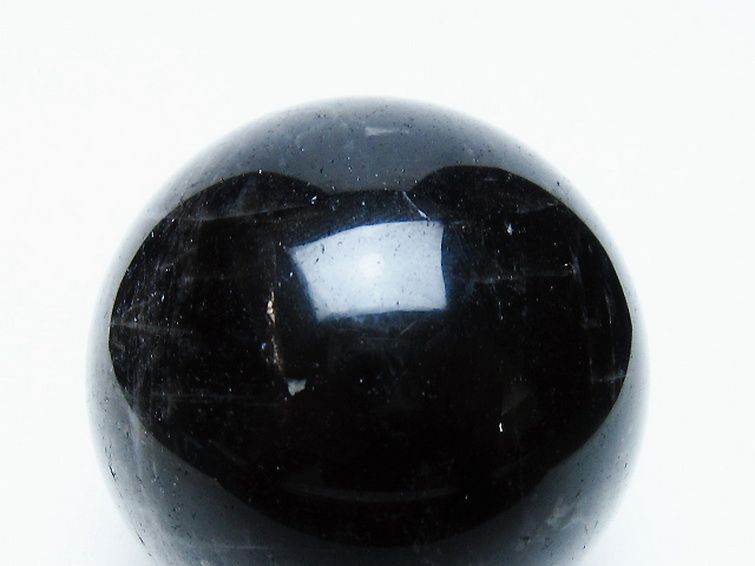 モリオン 純天然 黒水晶 丸玉 56mm [t643-5219] 2枚目
