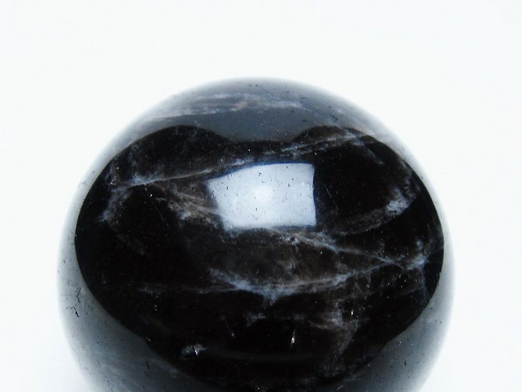 モリオン 純天然 黒水晶 丸玉 54mm [t643-5227] 2枚目