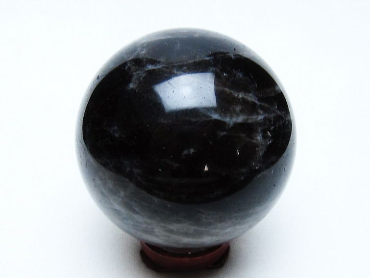 モリオン 純天然 黒水晶 丸玉 54mm [t643-5227] 3枚目