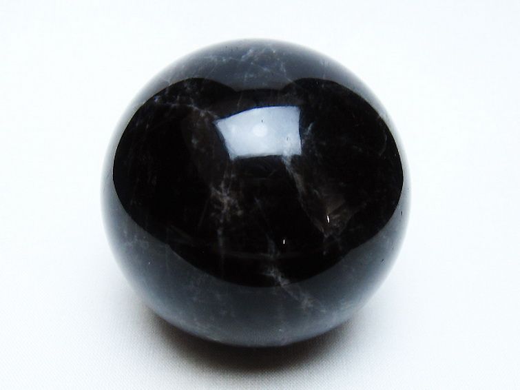 モリオン 純天然 黒水晶 丸玉 63mm [t643-5236] 1枚目