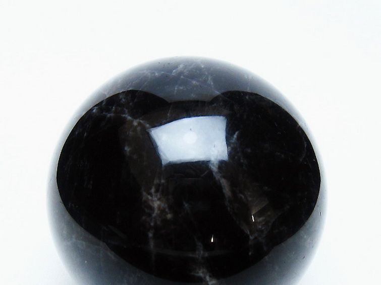 モリオン 純天然 黒水晶 丸玉 63mm [t643-5236] 2枚目