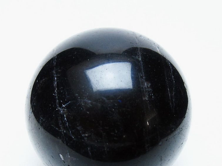 モリオン 純天然 黒水晶 丸玉 65mm [t643-5240] 2枚目