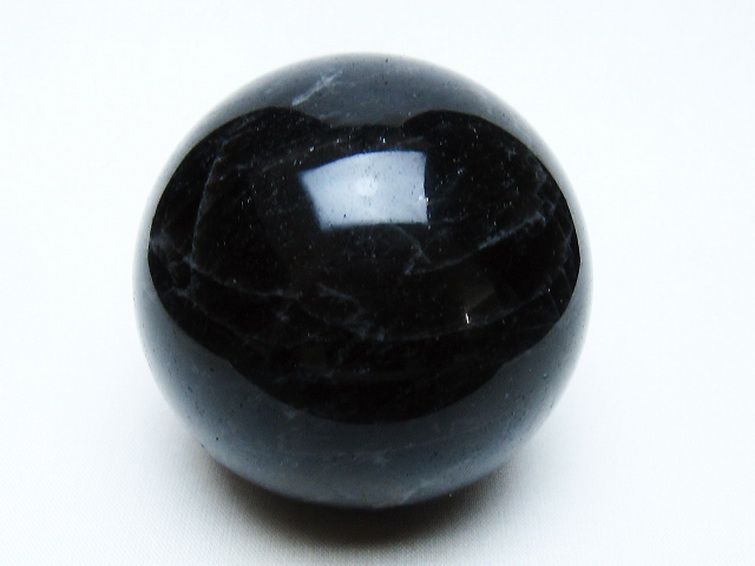 モリオン 純天然 黒水晶 丸玉 66mm [t643-5244] 1枚目
