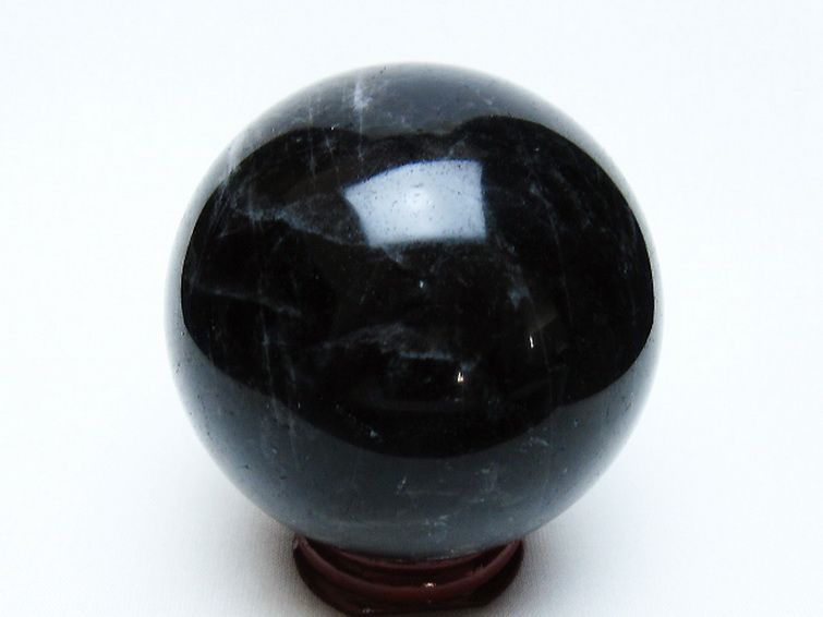 モリオン 純天然 黒水晶 丸玉 66mm [t643-5244] 3枚目