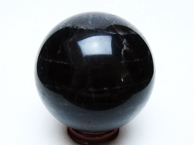 モリオン 純天然 黒水晶 丸玉 70mm [t643-5248] 3枚目
