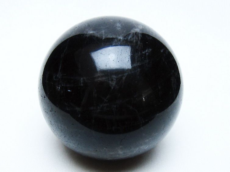 モリオン 純天然 黒水晶 丸玉 71mm [t643-5250] 1枚目