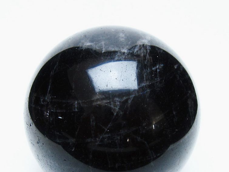 モリオン 純天然 黒水晶 丸玉 71mm [t643-5250] 2枚目