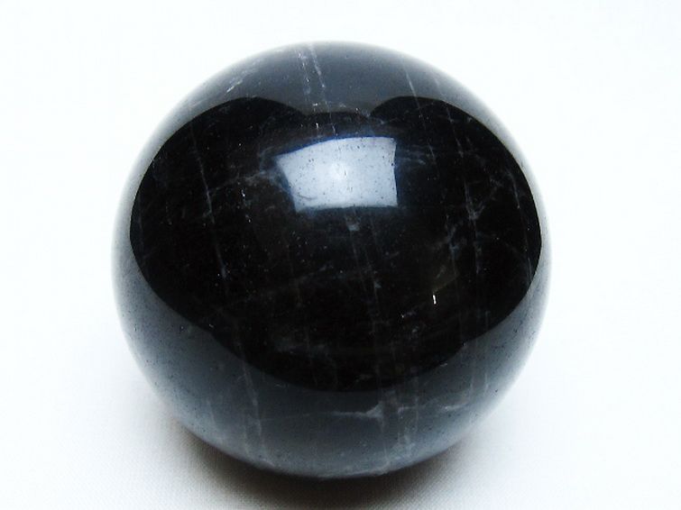 モリオン 純天然 黒水晶 丸玉 62mm [t643-5257] 1枚目