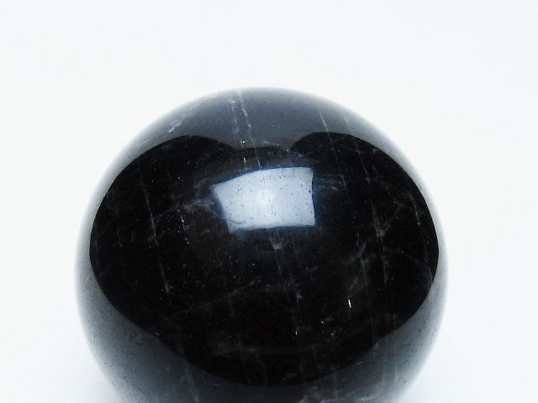 モリオン 純天然 黒水晶 丸玉 62mm [t643-5257] 2枚目