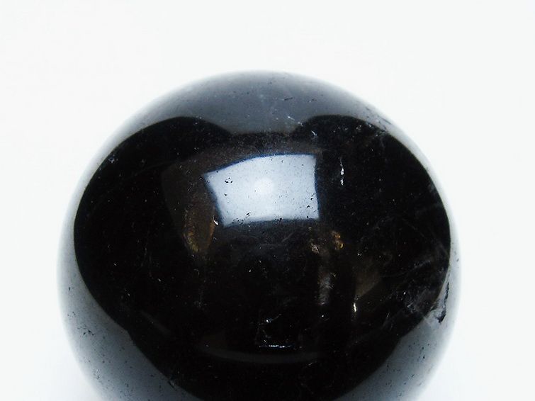 モリオン 純天然 黒水晶 丸玉 58mm [t643-5259] 2枚目