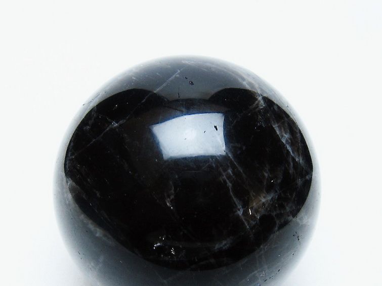 モリオン 純天然 黒水晶 丸玉 56mm [t643-5262] 2枚目