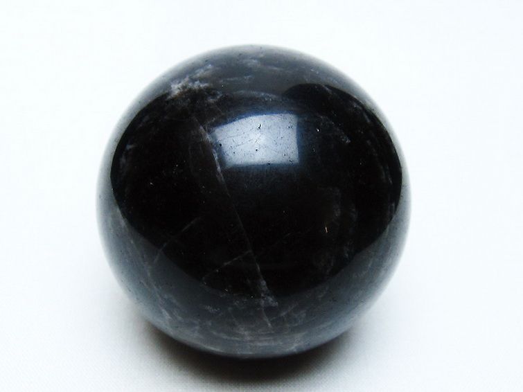 モリオン 純天然 黒水晶 丸玉 55mm [t643-5264] 1枚目