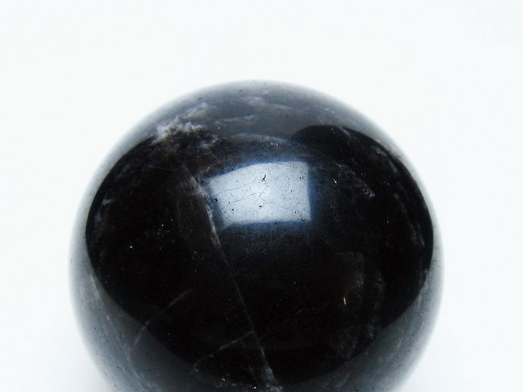 モリオン 純天然 黒水晶 丸玉 55mm [t643-5264] 2枚目