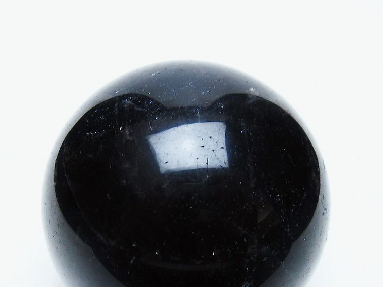 モリオン 純天然 黒水晶 丸玉 54mm [t643-5267] 2枚目