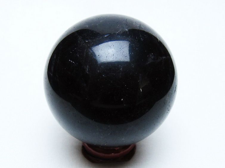 モリオン 純天然 黒水晶 丸玉 54mm [t643-5267] 3枚目