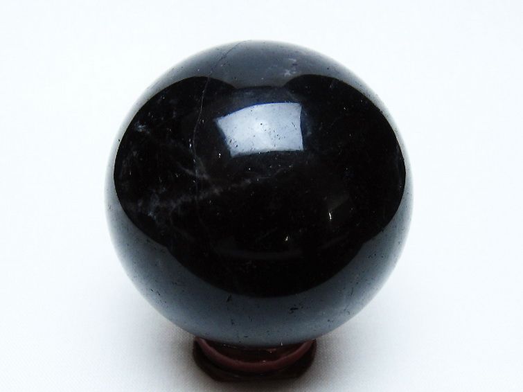 モリオン 純天然 黒水晶 丸玉 54mm [t643-5268] 3枚目