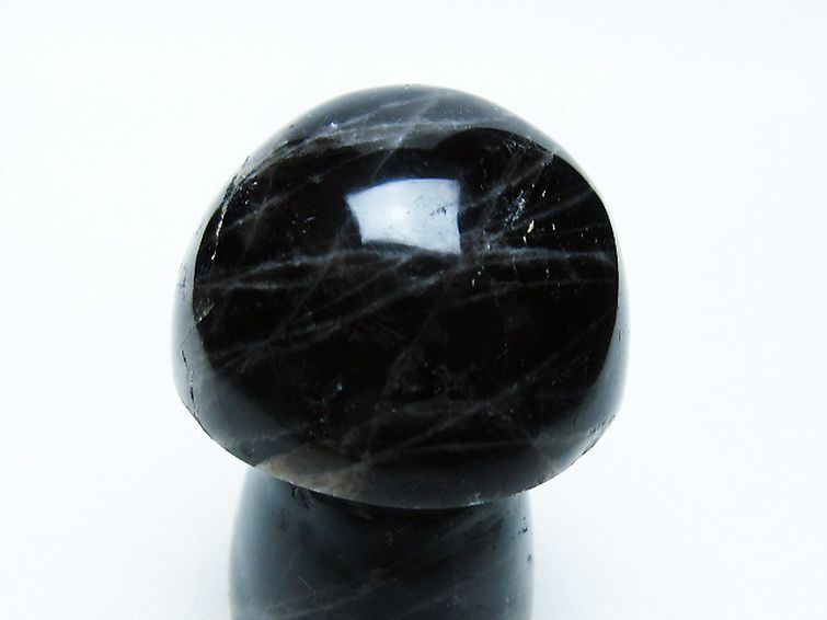 モリオン 純天然 黒水晶 きのこ 置物[T653-4124] 2枚目