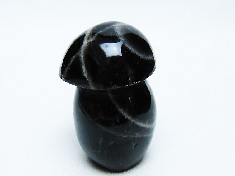 モリオン 純天然 黒水晶 きのこ 置物[T653-4156] 3枚目