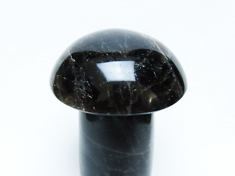 モリオン 純天然 黒水晶 きのこ 置物[T653-4315] 2枚目