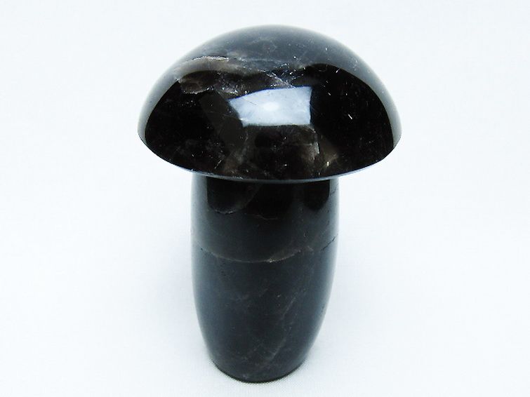 モリオン 純天然 黒水晶 きのこ 置物[T653-4315] 3枚目