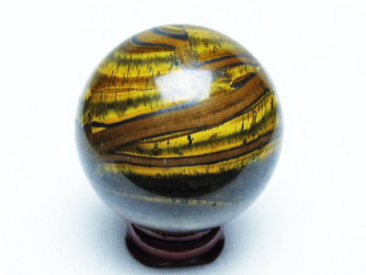 アイアンタイガーアイ丸玉 49mm [t671-6092] 3枚目