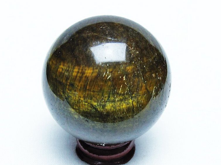 アイアンタイガーアイ丸玉 50mm [T671-6093] 3枚目