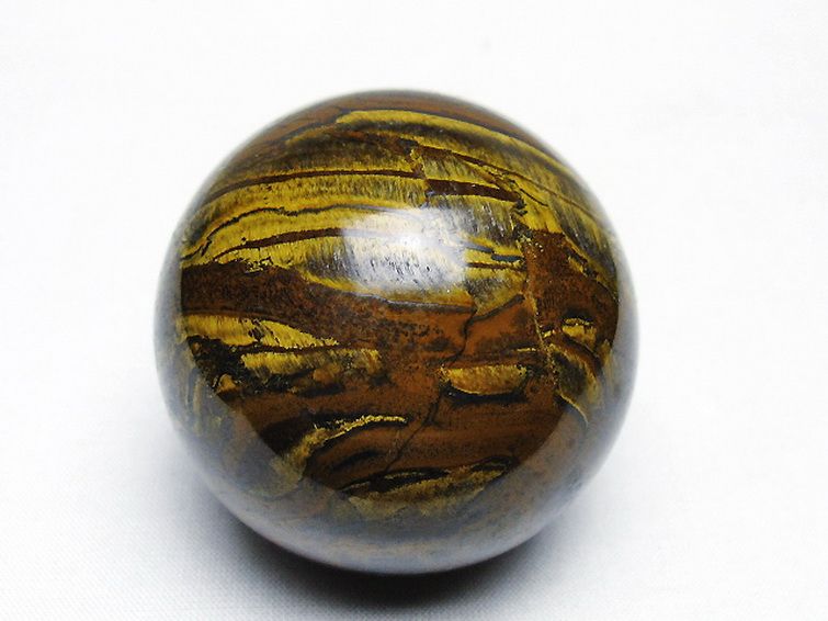 アイアンタイガーアイ丸玉 55mm [t671-6170] 1枚目