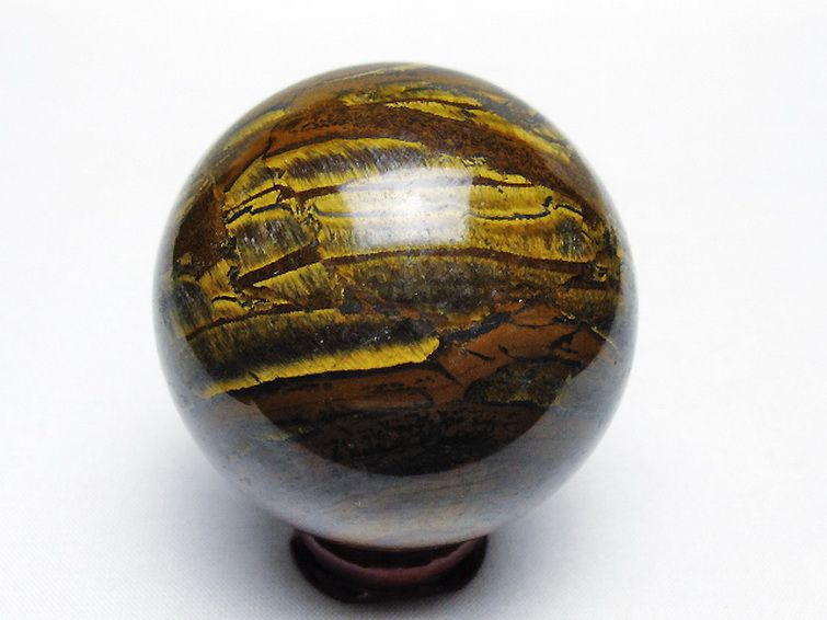 アイアンタイガーアイ丸玉 55mm [t671-6170] 3枚目