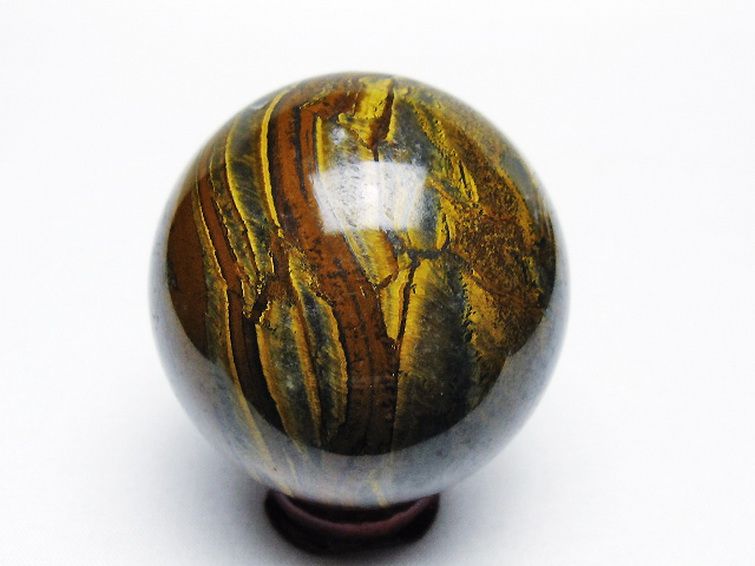 アイアンタイガーアイ丸玉 56mm [T671-6175] 3枚目