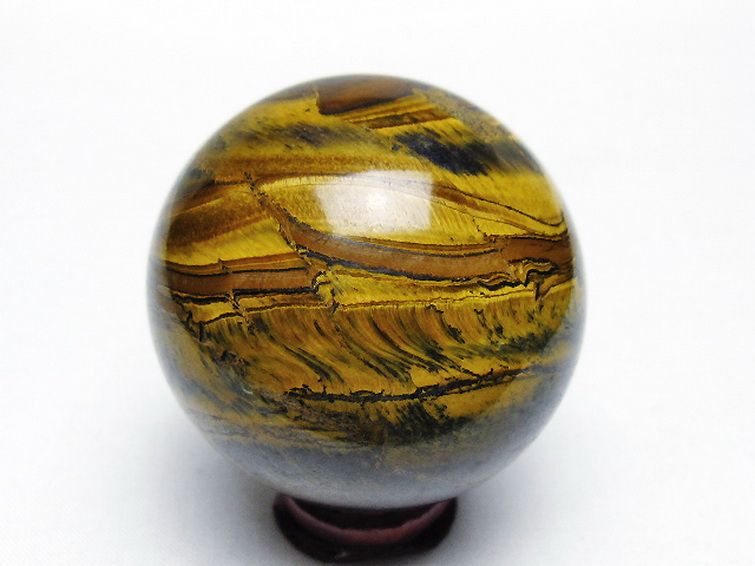 アイアンタイガーアイ丸玉 54mm [T671-6181] 3枚目