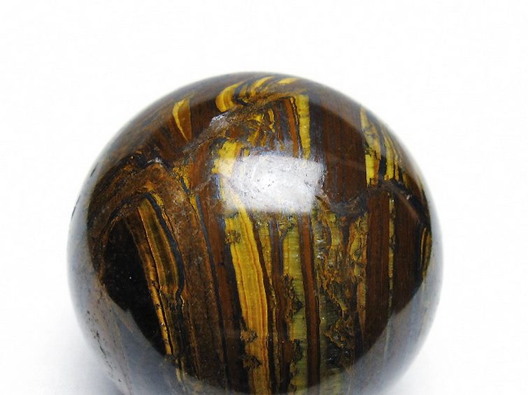 アイアンタイガーアイ丸玉 60mm [t671-6204] 2枚目