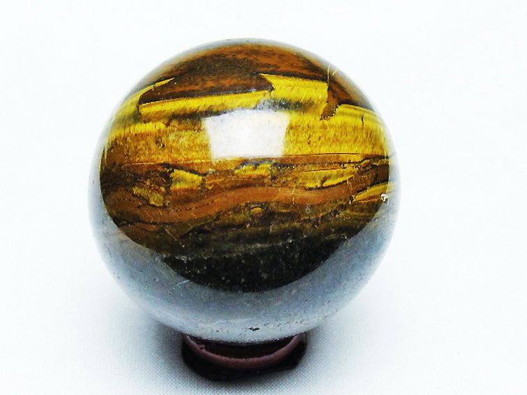 アイアンタイガーアイ丸玉 54mm [T671-6238] 3枚目