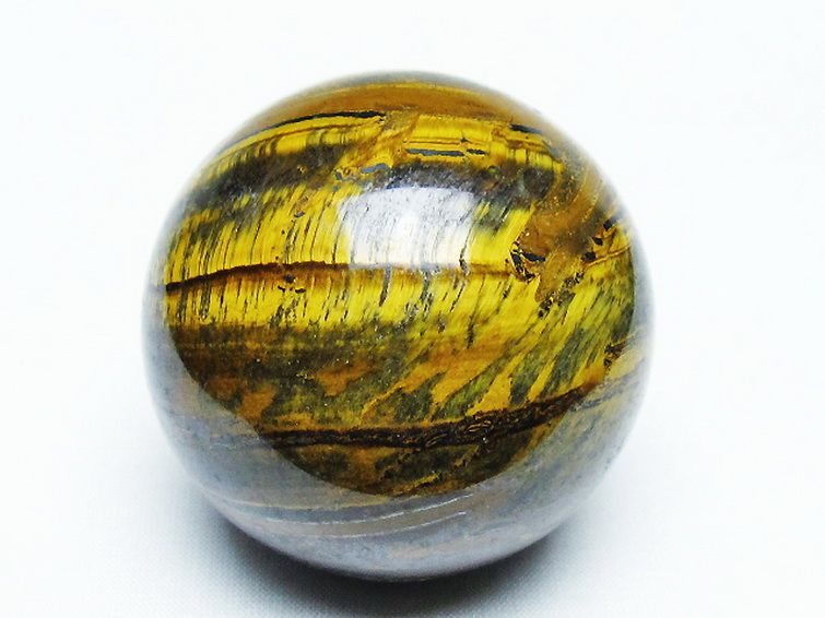 アイアンタイガーアイ丸玉 56mm [t671-6286] 1枚目