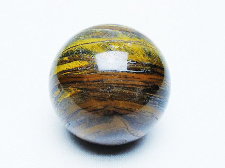 タイガーアイ丸玉　ピラミッド　水晶　金運 タイガーアイピラミッド TIPMD-006｜金運・仕事運を向上させる石