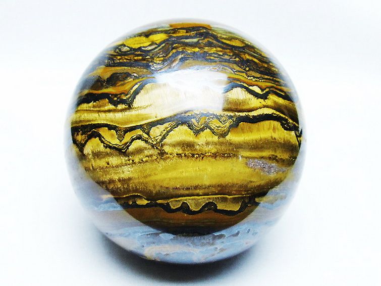 1.3Kgアイアンタイガーアイ丸玉 93mm [T671-6350] 1枚目