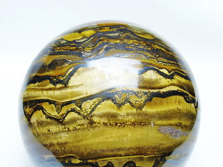 1.3Kgアイアンタイガーアイ丸玉 93mm [T671-6350] 2枚目