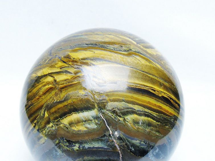 1.7Kgアイアンタイガーアイ丸玉 105mm [T671-6374] 2枚目