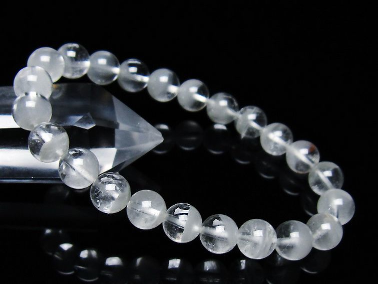 ガーデン水晶ファントムブレスレット 8mm [T676-1794] 1枚目