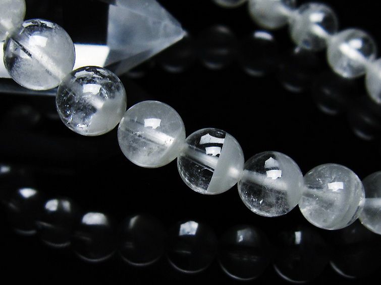 ガーデン水晶ファントムブレスレット 8mm [T676-1794] 3枚目