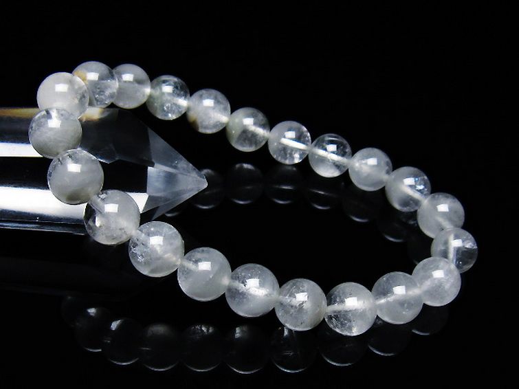 ガーデン水晶ファントムブレスレット 9mm [T676-1809] 1枚目