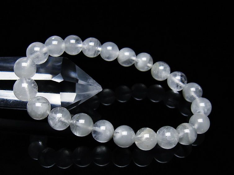 ガーデン水晶ファントムブレスレット 9mm [T676-1849] 1枚目