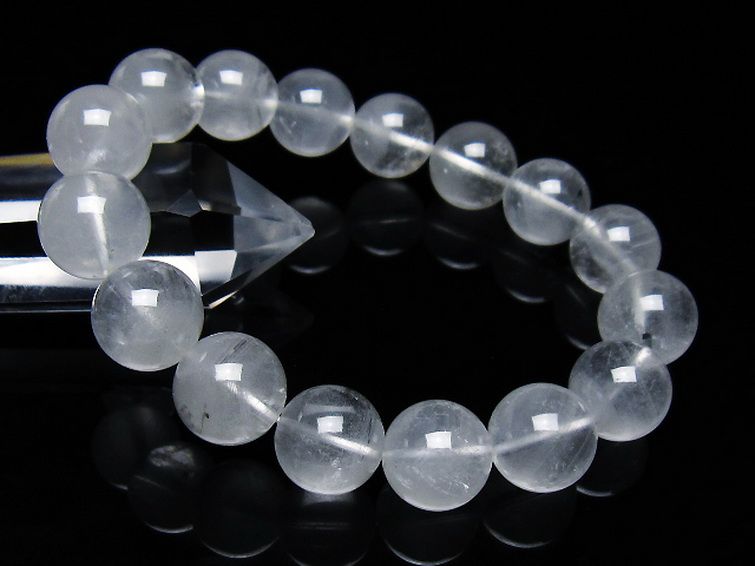 ガーデン水晶ファントムブレスレット 13mm [T676-1874] 1枚目