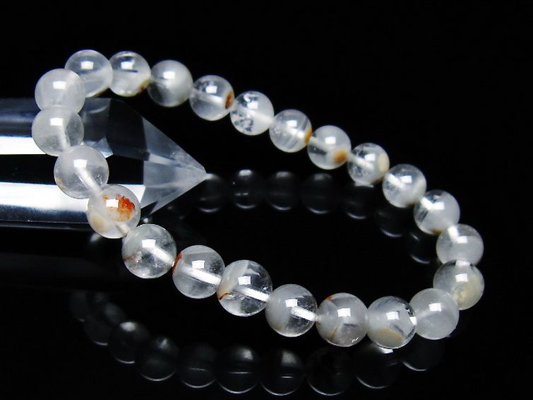 ガーデン水晶ファントムブレスレット 8mm [T676-1903] 1枚目