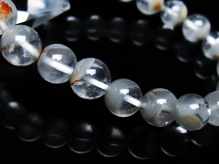 ガーデン水晶ファントムブレスレット 8mm [T676-1903] 3枚目