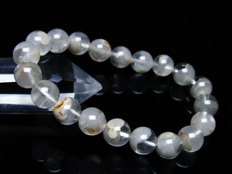 ガーデン水晶ファントムブレスレット 10mm [T676-1925] 1枚目