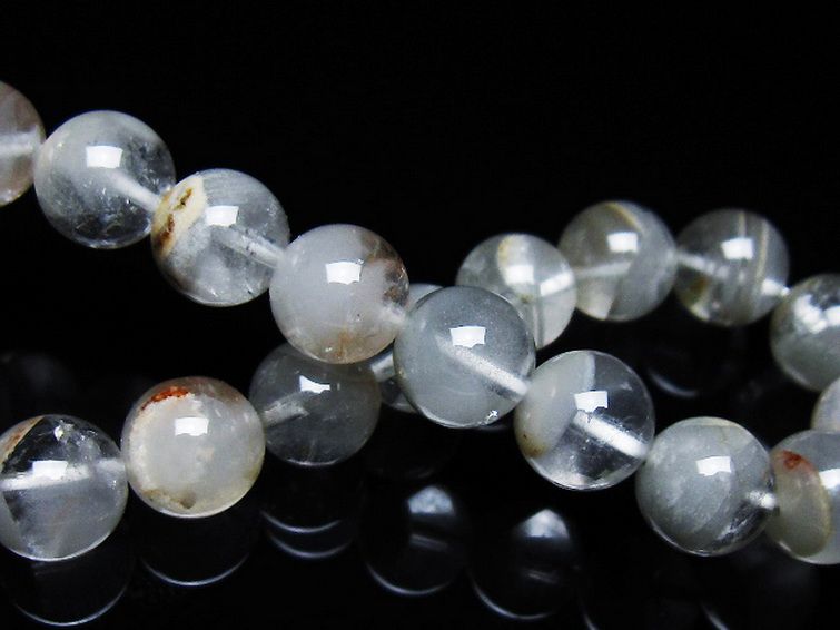 ガーデン水晶ファントムブレスレット 10mm [T676-1925] 2枚目