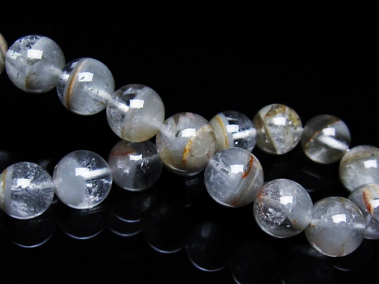 ガーデン水晶ファントムブレスレット 10mm [T676-1941] 2枚目