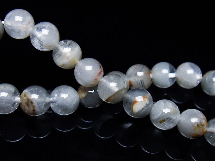 ガーデン水晶ファントムブレスレット 8mm [T676-1949] 2枚目