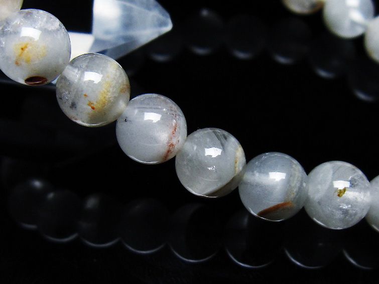 ガーデン水晶ファントムブレスレット 8mm [T676-1949] 3枚目