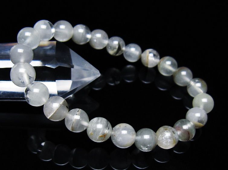 ガーデン水晶ファントムブレスレット 8mm [T676-1960] 1枚目